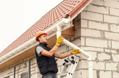 Pose et remplacement de gouttières à Mastaing